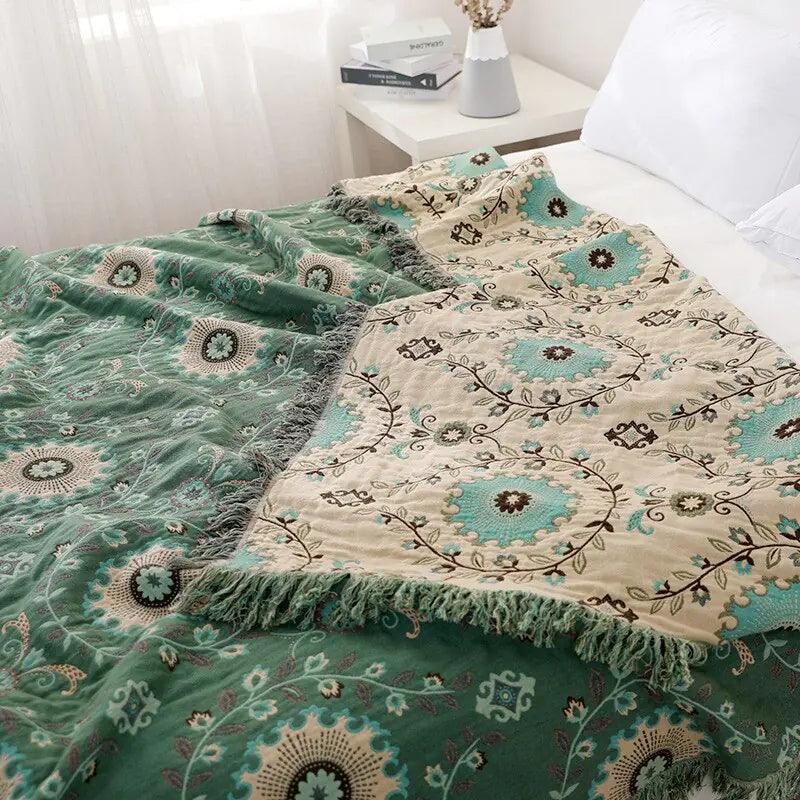 Cotton Sofa Throw Blanket - Nunis Essentials