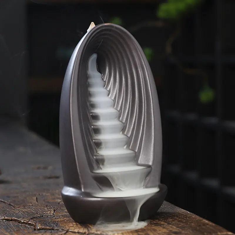Clay Waterfall Aromatherapy Incense Burner - Nunis Essentials