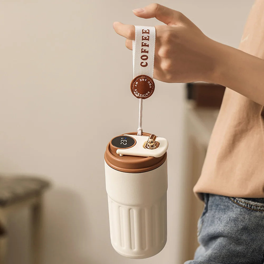 Smart Thermos Bottle LED Temperature Display Coffee Cup 316 Stainless Steel Tumbler Mug Portable Vacuum Flasks Thermoses - Nunis Essentials