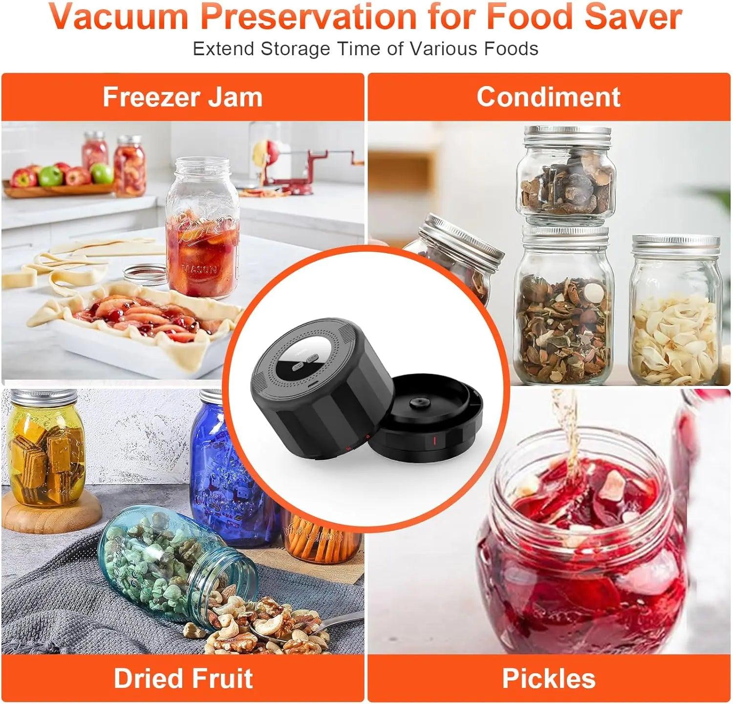 Mason Jar Vacuum Sealer - Nunis Essentials