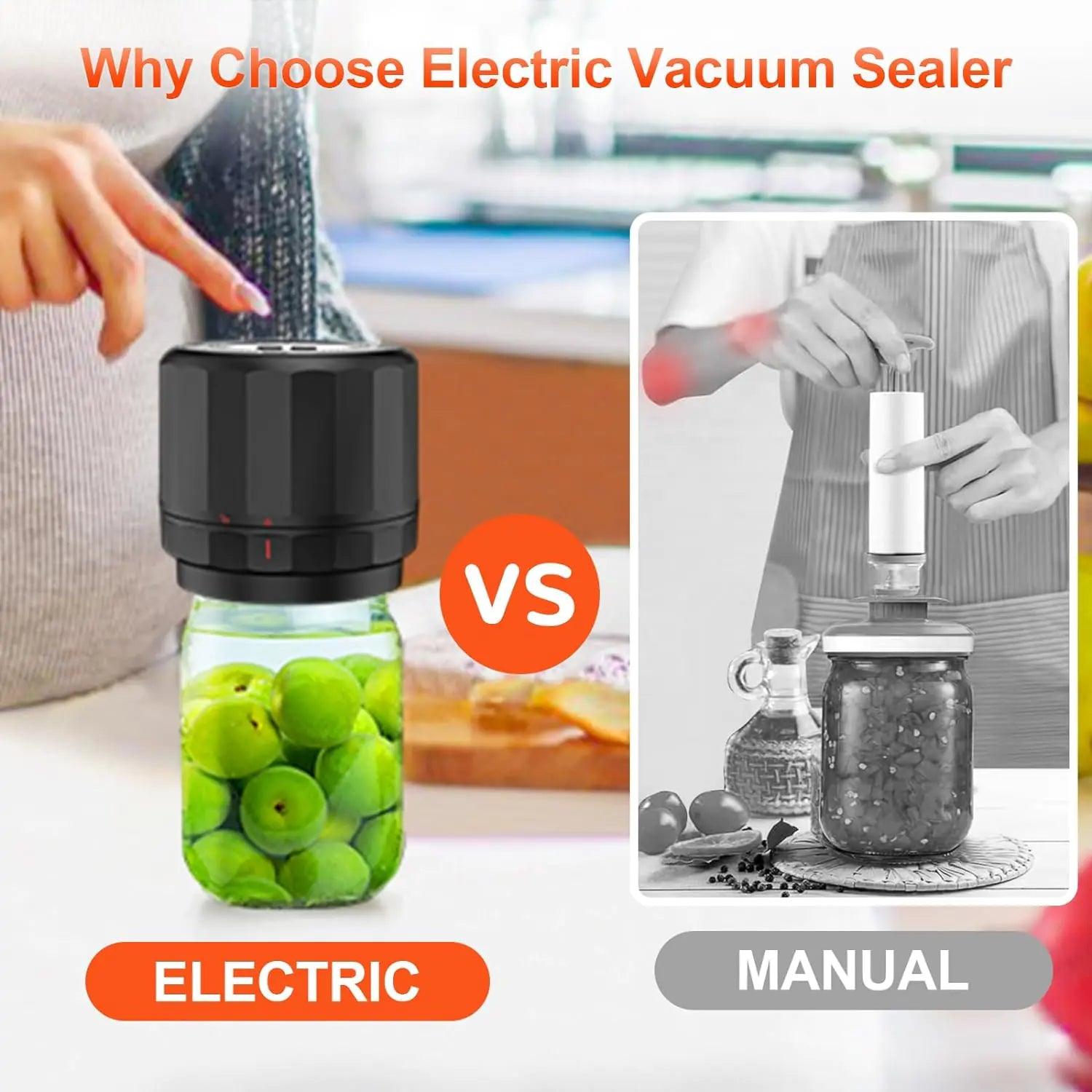 Mason Jar Vacuum Sealer - Nunis Essentials