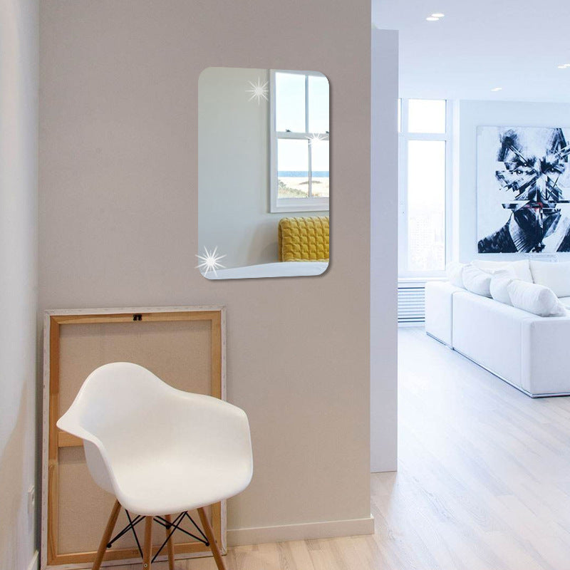Acrylic rectangular mirror sticker