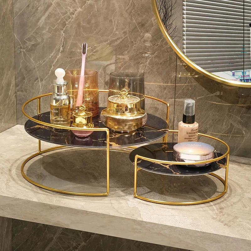 Bottom Marble Glass Plate Storage Rack - Nunis Essentials