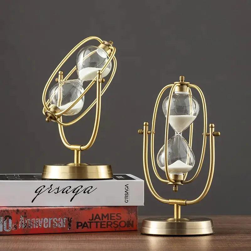 360° Rotating Metal Sand Hourglass - Nunis Essentials