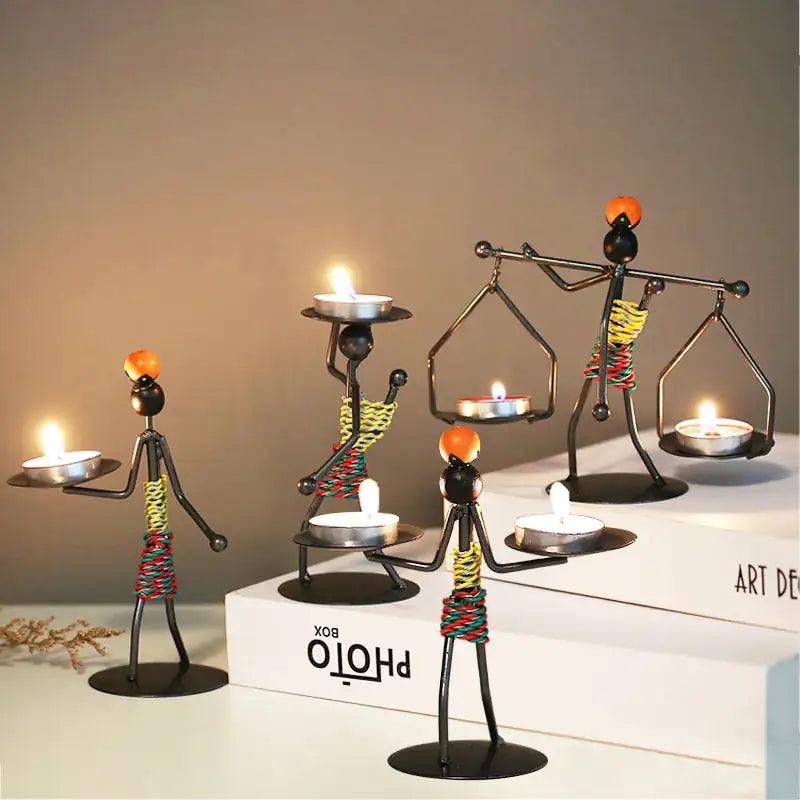 Nordic Metal Candlestick - Nunis Essentials