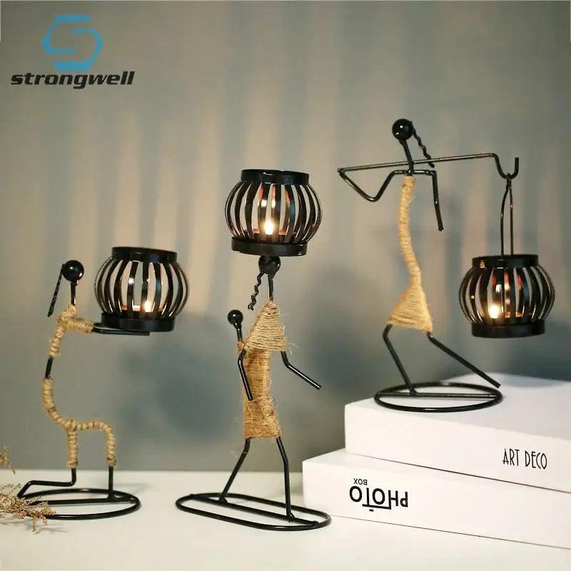 Nordic Metal Candlestick - Nunis Essentials