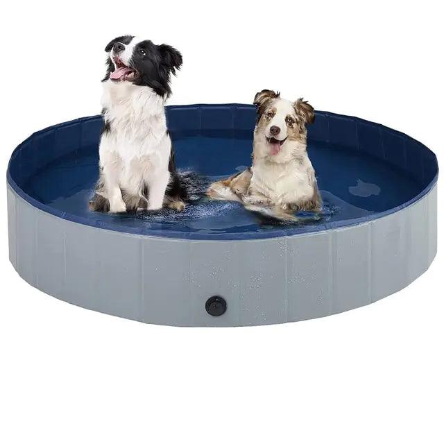 PVC Foldable Dog Pool Pet Bathtub Wash Pool Outdoor Indoor Swimming Tub Summer Cooling Bathing Pool Pet Dog Supplies - Nunis Essentials