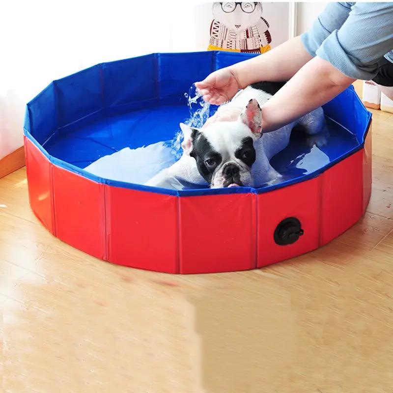 PVC Foldable Dog Pool Pet Bathtub Wash Pool Outdoor Indoor Swimming Tub Summer Cooling Bathing Pool Pet Dog Supplies - Nunis Essentials