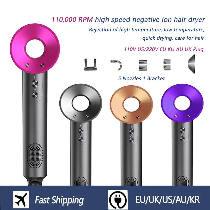 High Speed Negative Ion Hair Dryer - Nunis Essentials