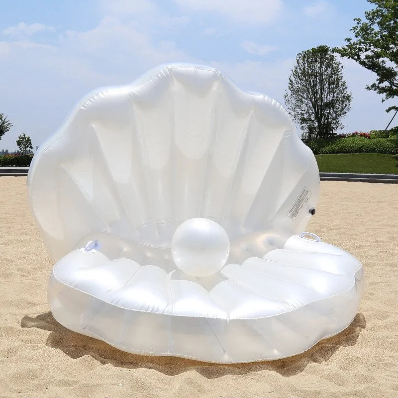 Giant Inflatable Shell Pool Float - Nunis Essentials
