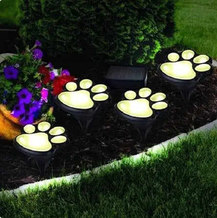 Paw Print Solar Lights - Nunis Essentials