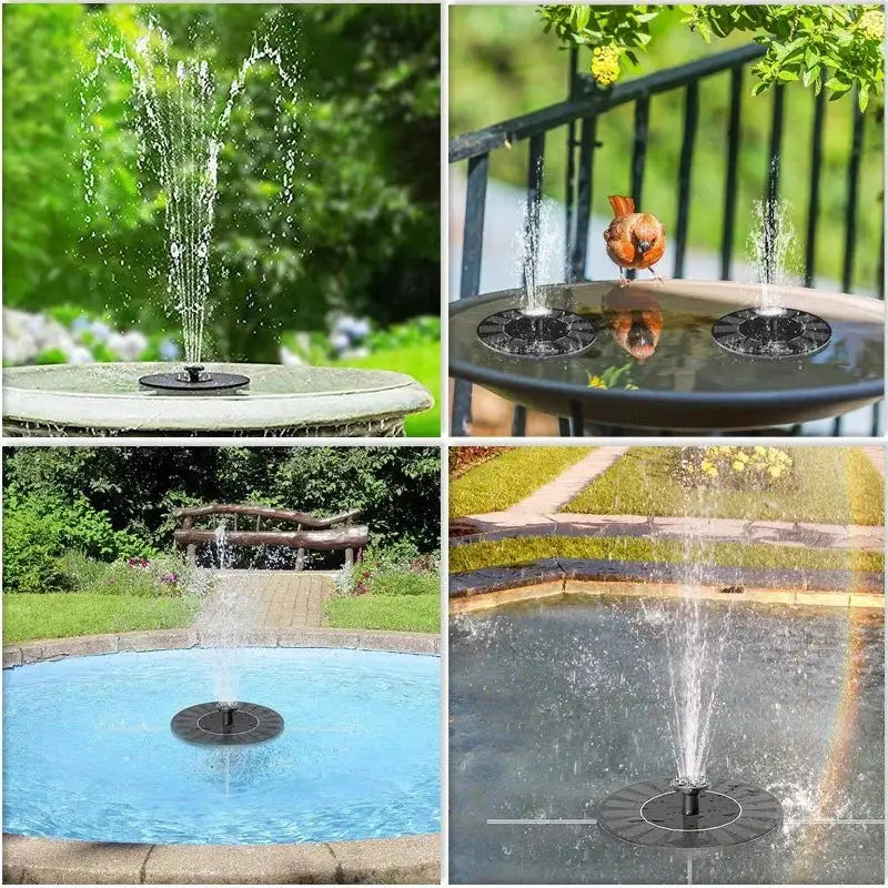 Solar Powered Fountain - Nunis Essentials