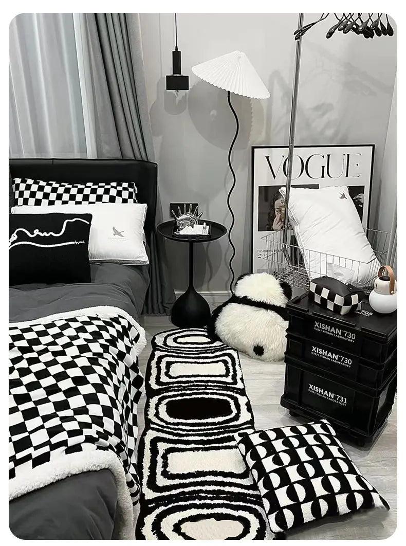 Black & White Runner Rugs - Nunis Essentials
