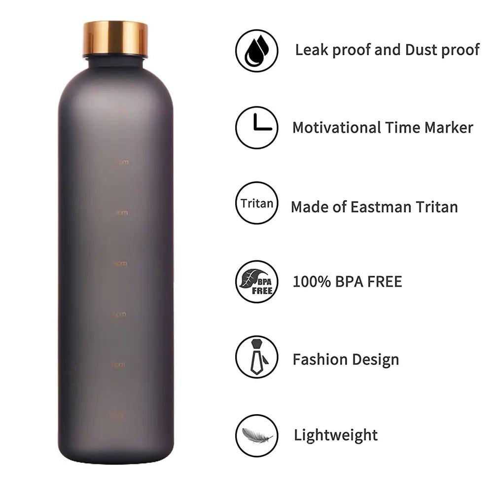 Water Bottle With Time Marker - Nunis Essentials