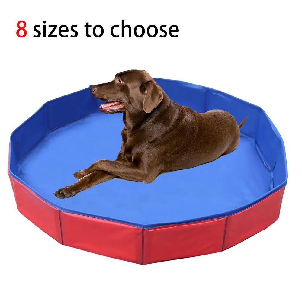 PVC Foldable Dog Pool Pet Bathtub Wash Pool Outdoor Indoor Swimming Tub Summer Cooling Bathing Pool Pet Dog Supplies - Nunis Essentials
