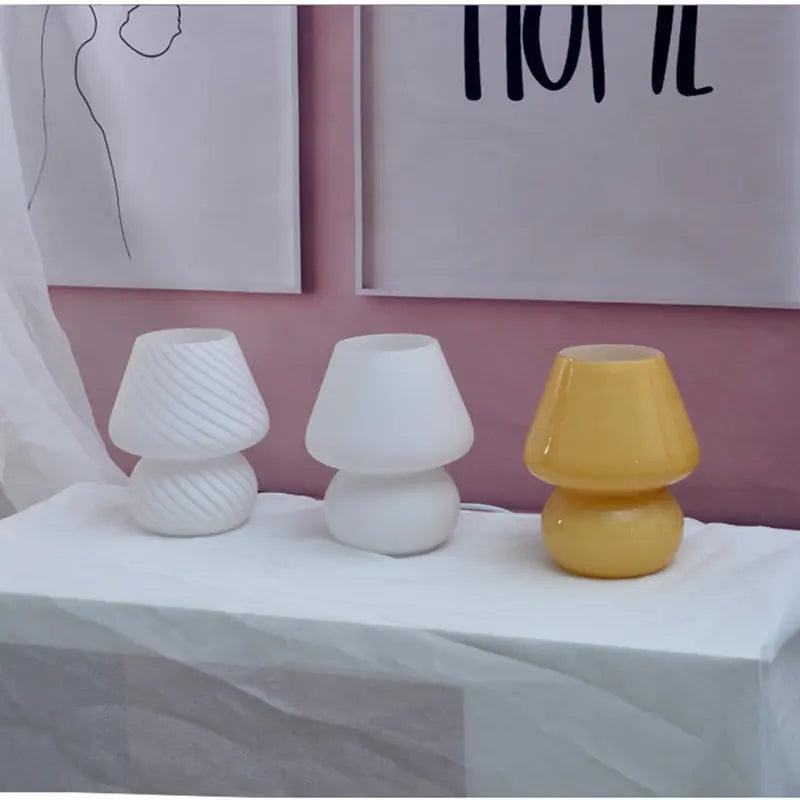 Glass Translucent Bedside Lamp - Nunis Essentials