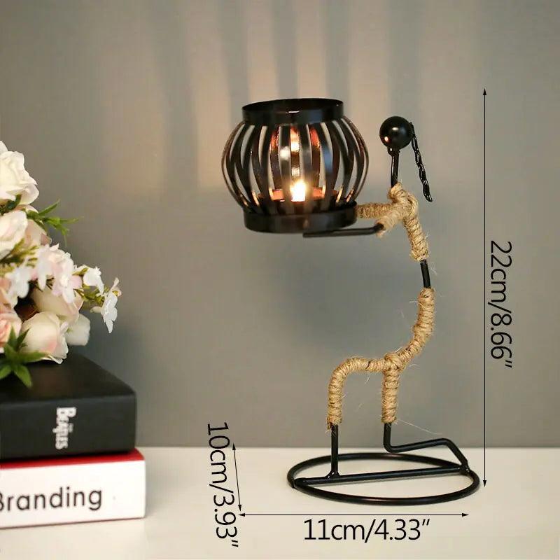 Nordic Metal Candlestick - Nunis Essentials