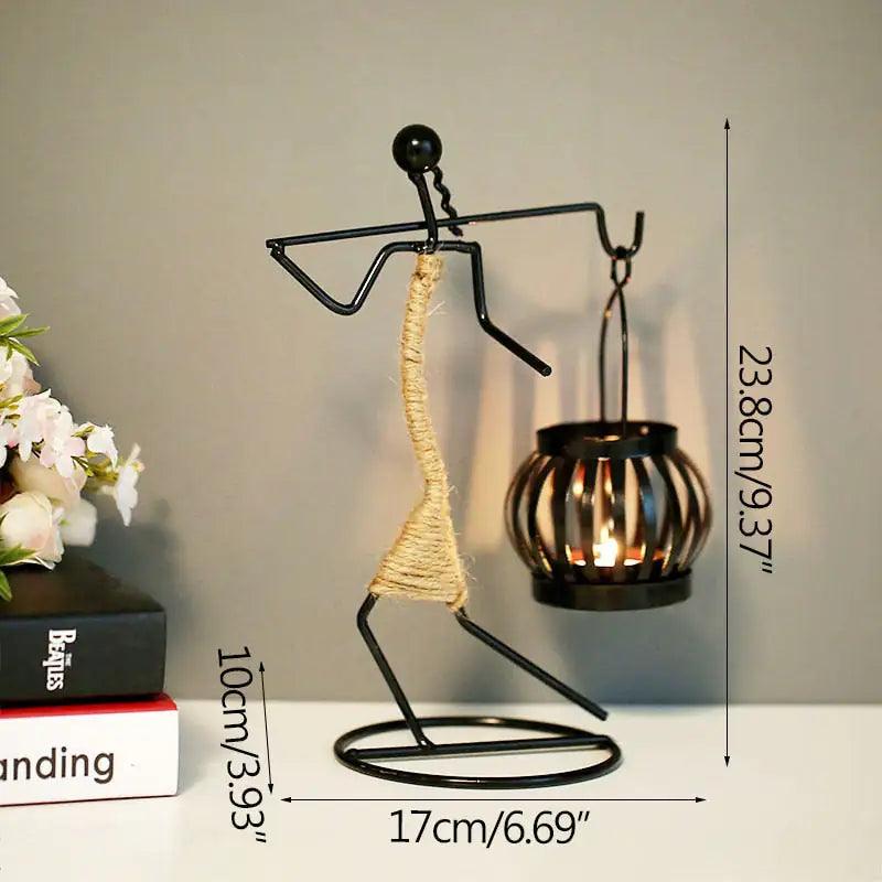 Nordic Metal Candlestick - Nunis Essentials