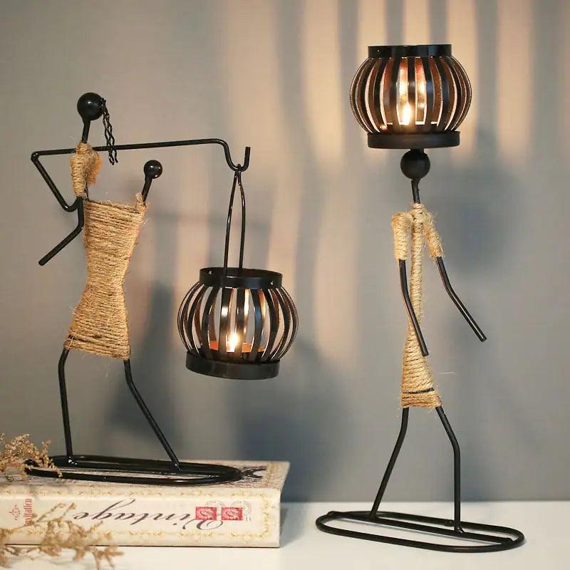 Nordic Metal Candlestick - Nunis Essentials