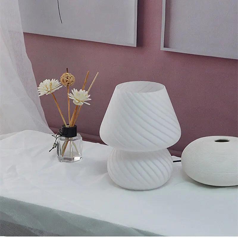 Glass Translucent Bedside Lamp - Nunis Essentials