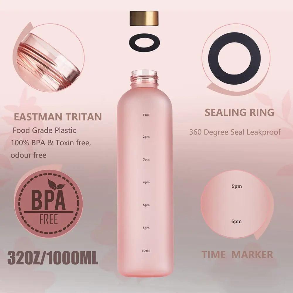 Water Bottle With Time Marker - Nunis Essentials