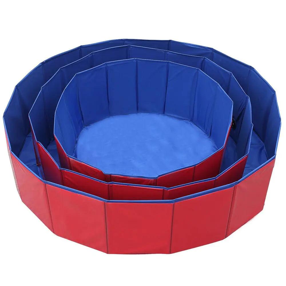 PVC Foldable Dog Pool Pet Bathtub Wash Pool Outdoor Indoor Swimming Tub Summer Cooling Bathing Pool Pet Dog Supplies - Nunis Essentials